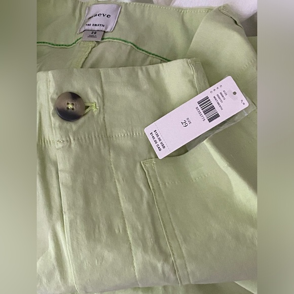 Anthropologie The Colette Cropped Wide-Leg Pants by Maeve 29 new mint color nwt - Picture 4 of 5